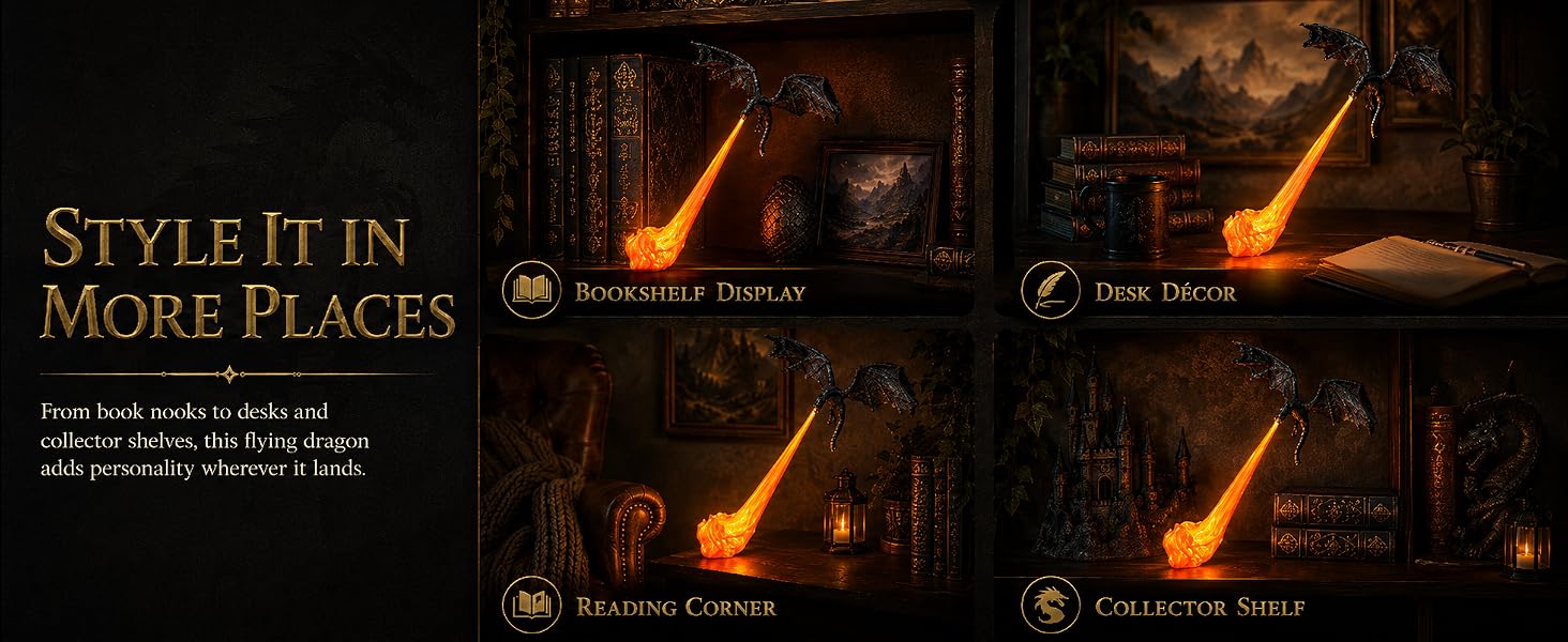 Four ways to style the Fire Dragon